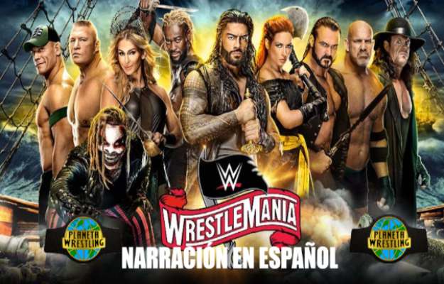 Narración de WrestleMania 36 en vivo y en español desde YouTube